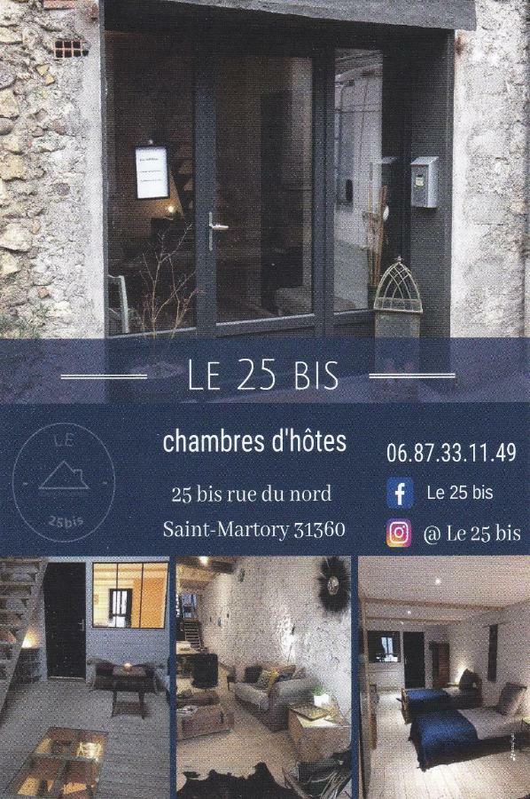 Le 25Bis Acomodação com café da manhã Saint-Martory Exterior foto